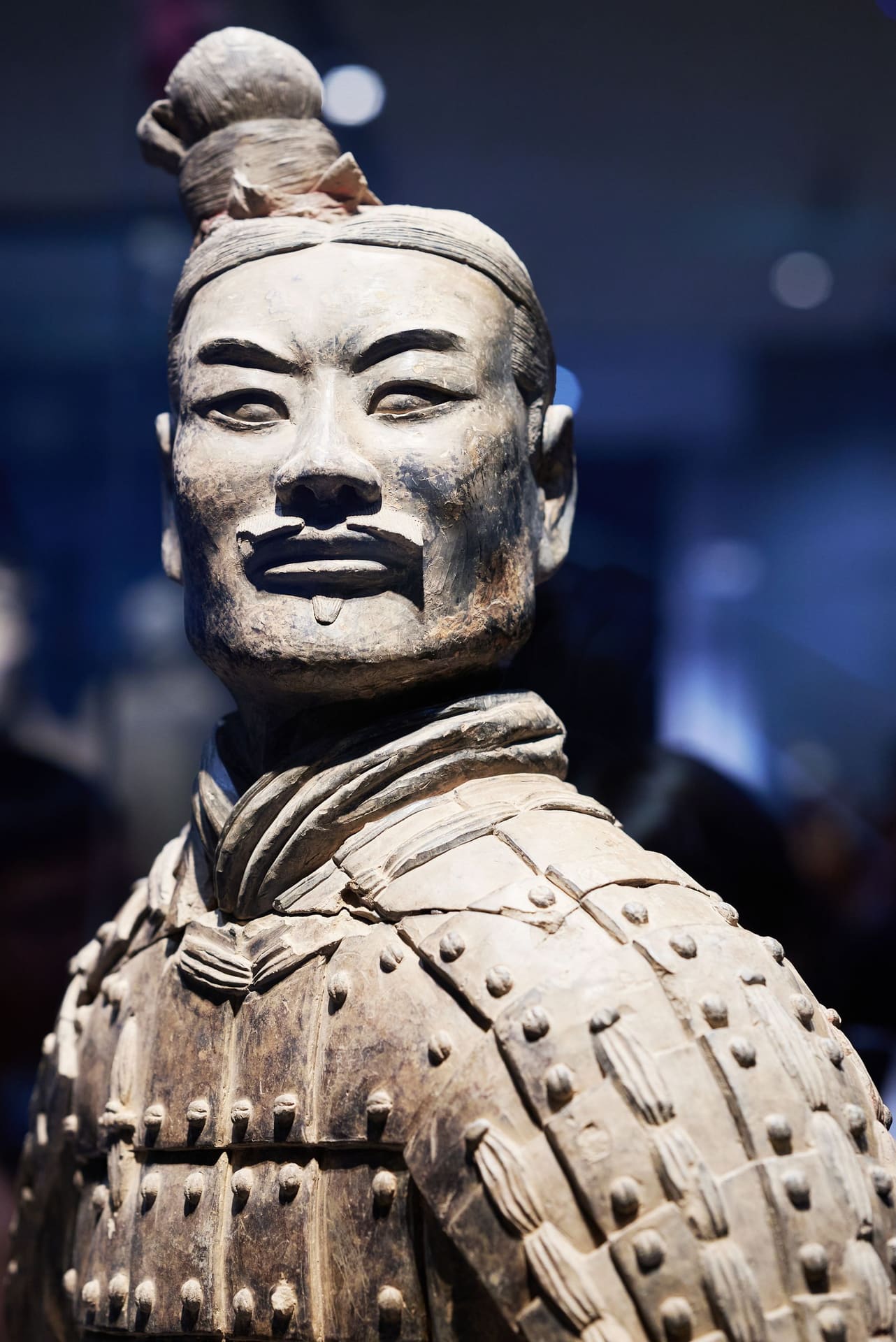 Close-up of a Terracotta Warrior face