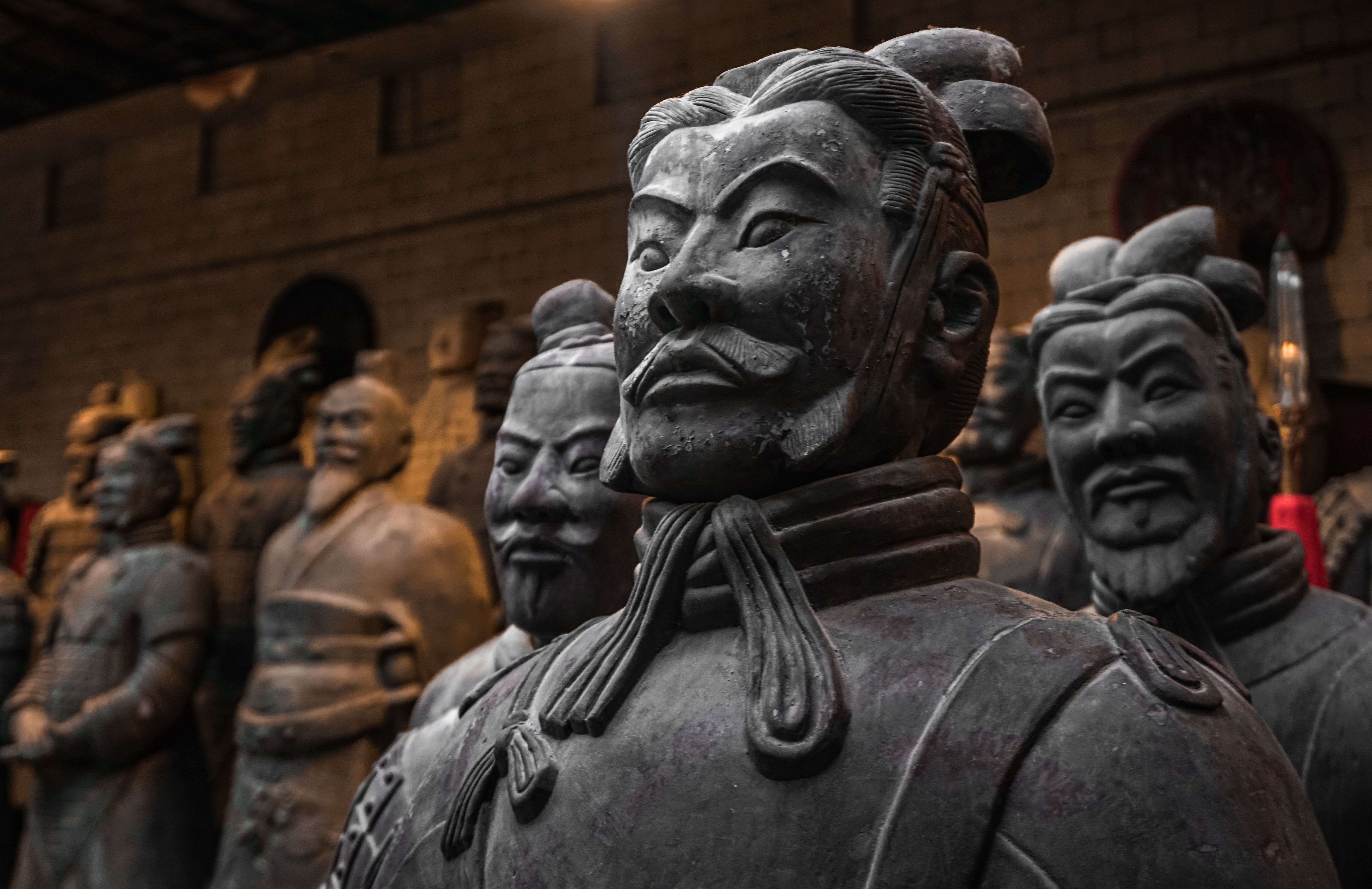Visitors at the Terracotta Army museum in Xi'an